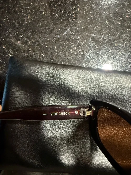 Quay Australia Dark Brown Rectangular Sunglasses - Picture 6 of 6